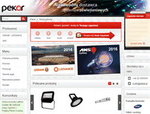 Tablet Screenshot of pekar.com.pl